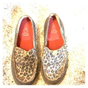 Twisted X Womens Leopard Leather ECO Loafer Shoes